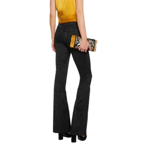 Alice + Olivia Pants - Alice + Olivia ‘Drew’ Jacquard Flared Pant